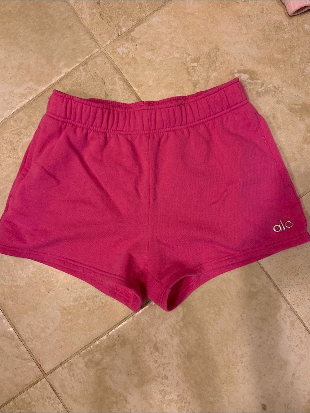 ALO Yoga Hot Pink Athletic Lounge Shorts